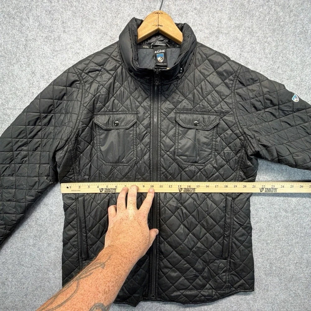 Kuhl Kadence Quilted Jacket Mens Medium Black Full Zip Insulated Shacket